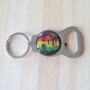 Bob Marley Jamaica Bottle Opener Keychain NWOT